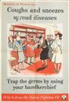 HENRY MAYO BATEMAN (1887 – 1970). COUGHS AND SNEEZES SPREAD DISEASES. Two posters. 29x19 inches, 75x50 cm. Stafford & Co. Ltd., Netherf